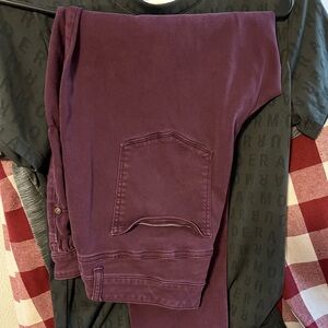 Maurices 18w jeggings burgundy